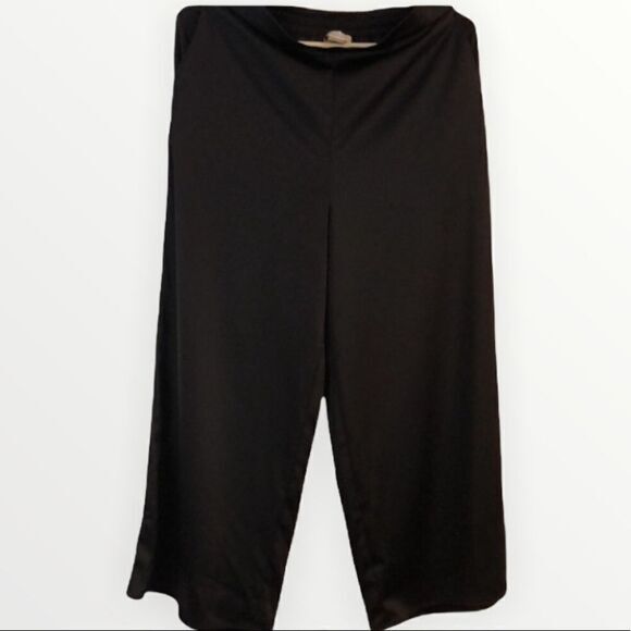 Rachel Zoe‎ palazzo wide leg pants Size 6 navy pockets flowy silky pull on - Picture 1 of 6